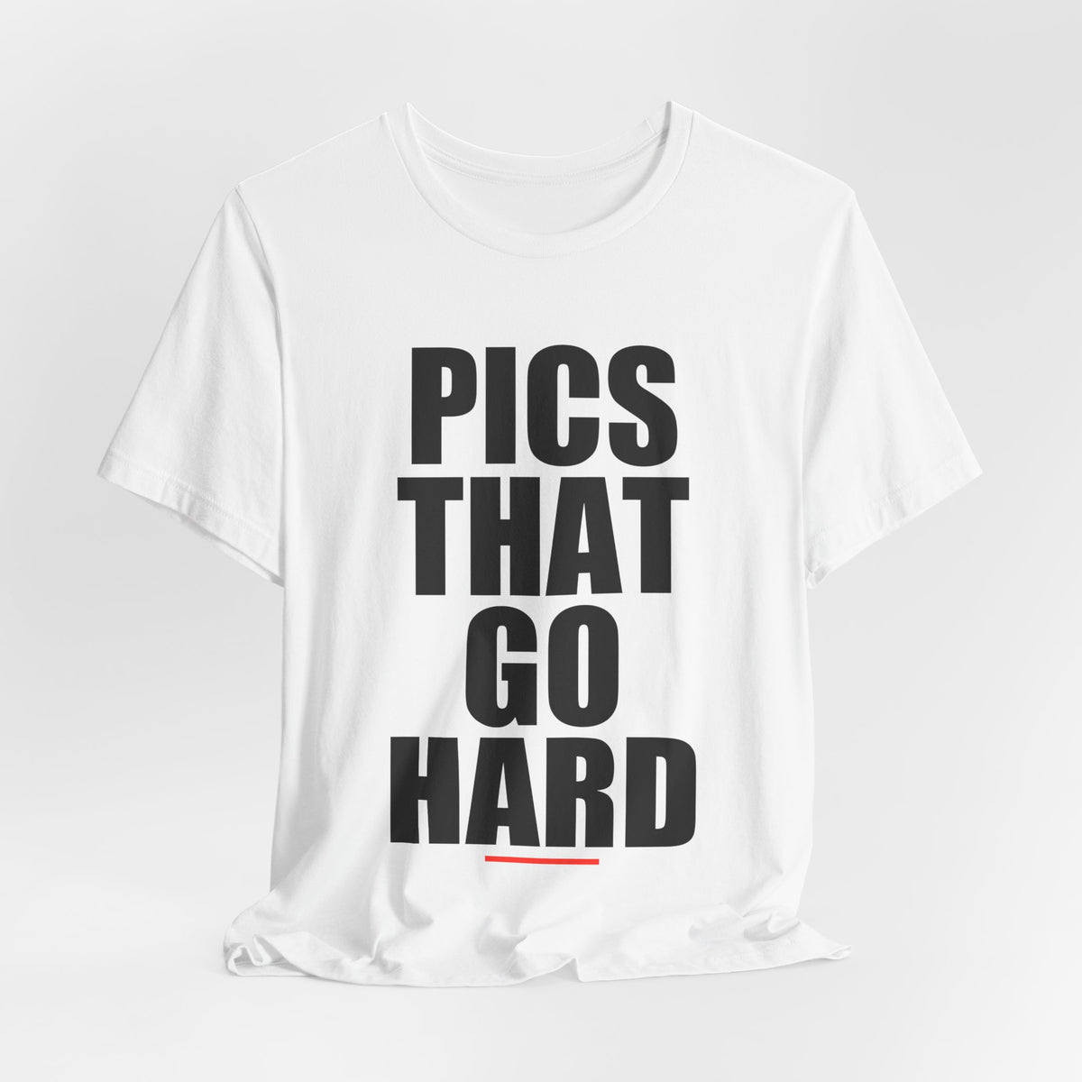 Pics That Go Hard Logo Tee