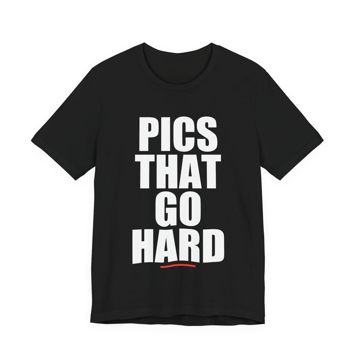 Pics That Go Hard Logo Tee