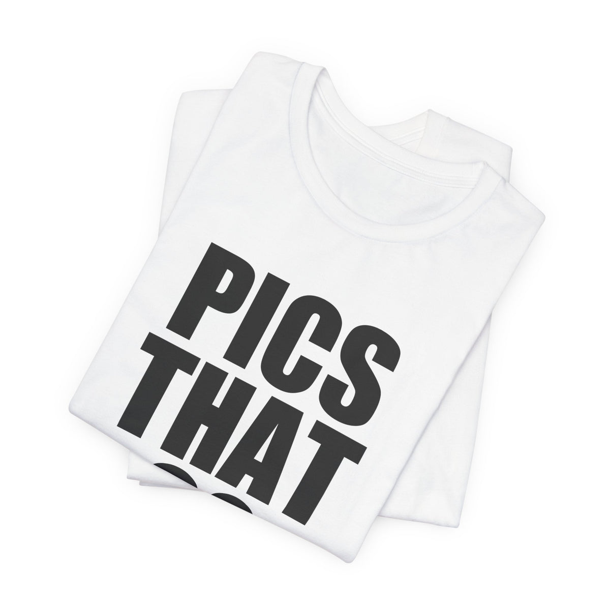 Pics That Go Hard Logo Tee