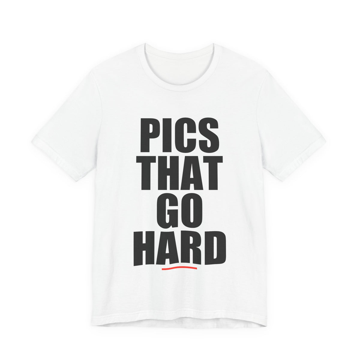 Pics That Go Hard Logo Tee